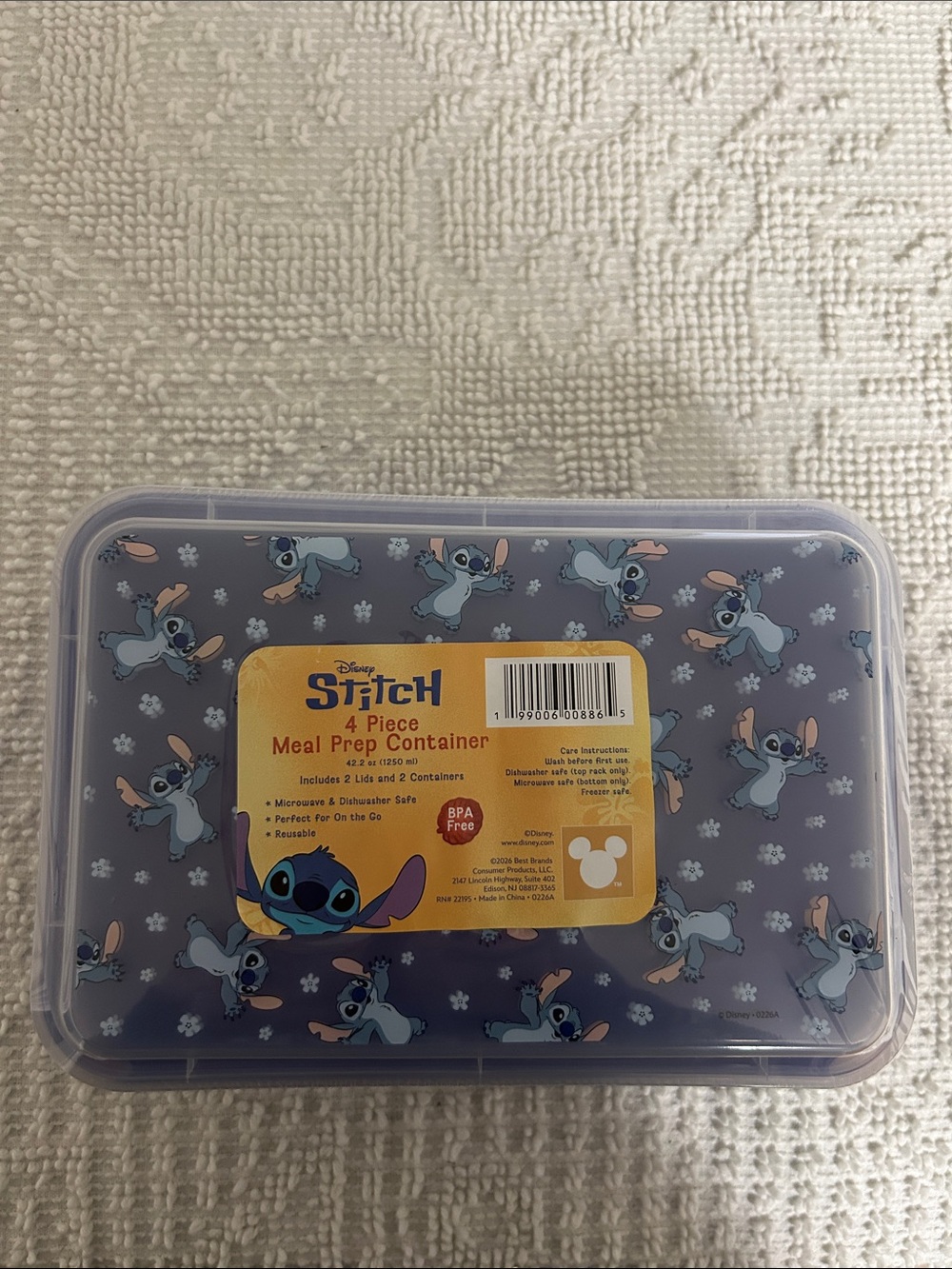 New Disney Stitch Meal Prep Containers.
